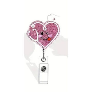 Pink Badge Reel
